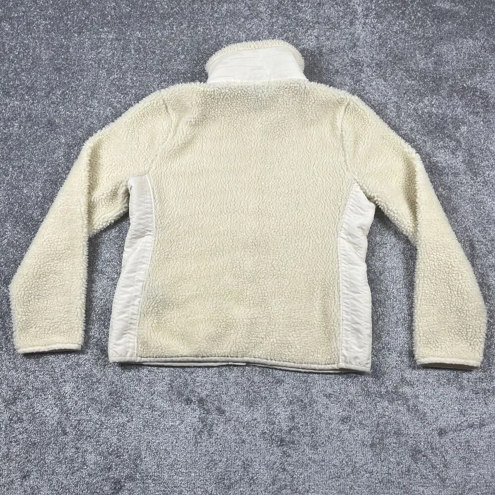 Lauren Ralph Lauren Active Jacket Womens Medium Teddy Zip Up Ivory *Description*